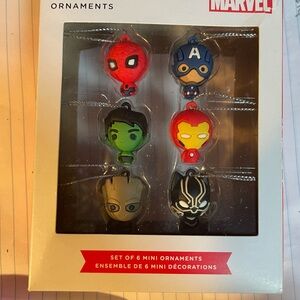 Hallmark Marvel Set Of 6 Mini Ornaments